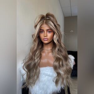 Blonde Wavy Human Hair Wig